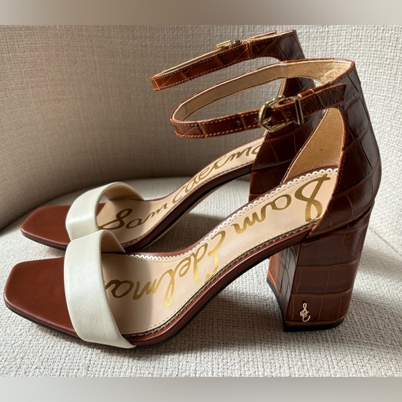 Sam Edelman Daniella Ivory and Brown Croc - Picture 5 of 6